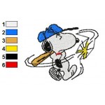 Snoopy 13 Embroidery Design